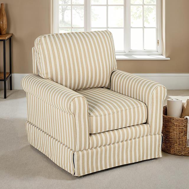 Furniture of America Peggy FM-AC6011BR Accent Chair IMAGE 1