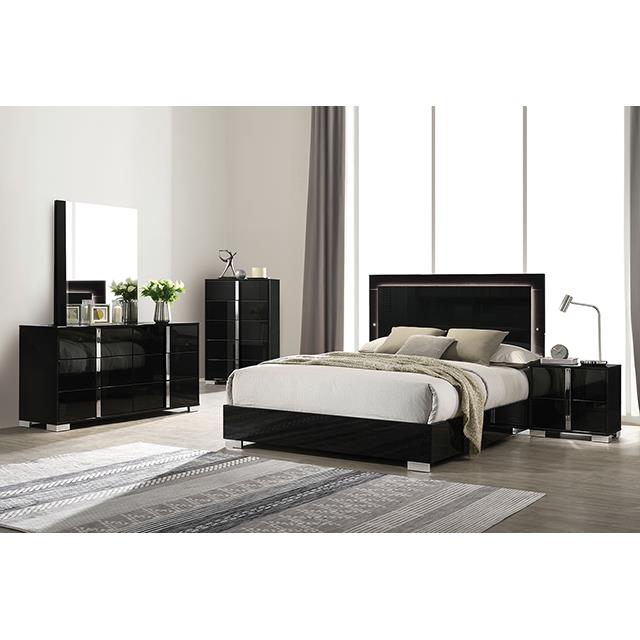 Furniture of America Sinistra FM7211BK-Q-BED Queen Bed IMAGE 2