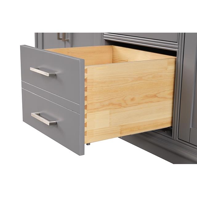 Furniture of America Almeria TM-CT005WH-72+05GY Vanity Set IMAGE 2