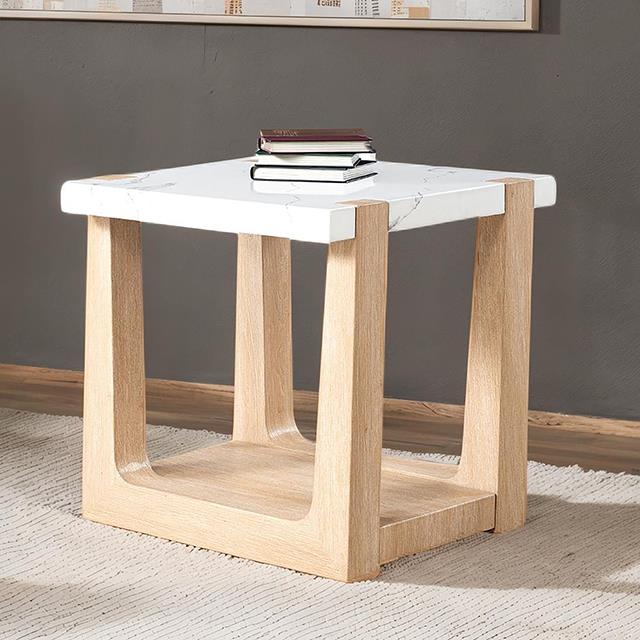 Furniture of America Sundbry FM44010NT-E End Table IMAGE 1
