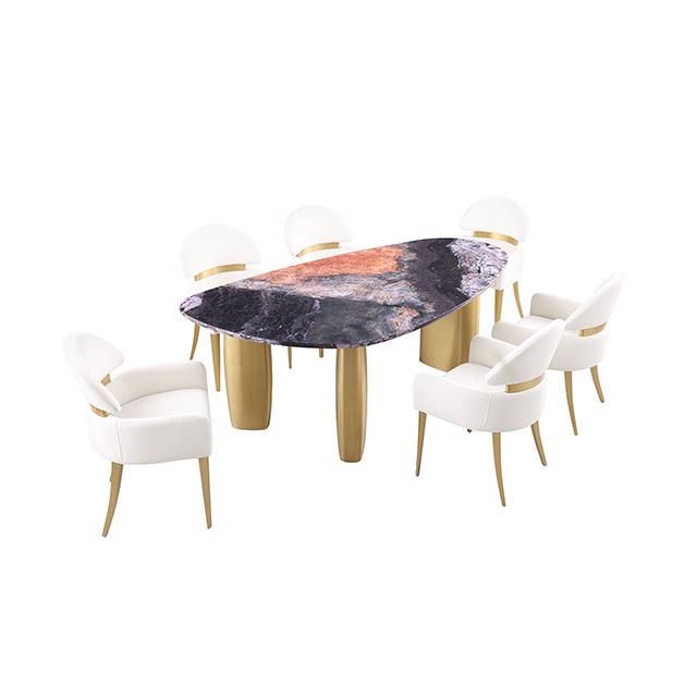 Furniture of America Northwich FM37006GY-T-5PC 5 Pc Dining Table Set IMAGE 1
