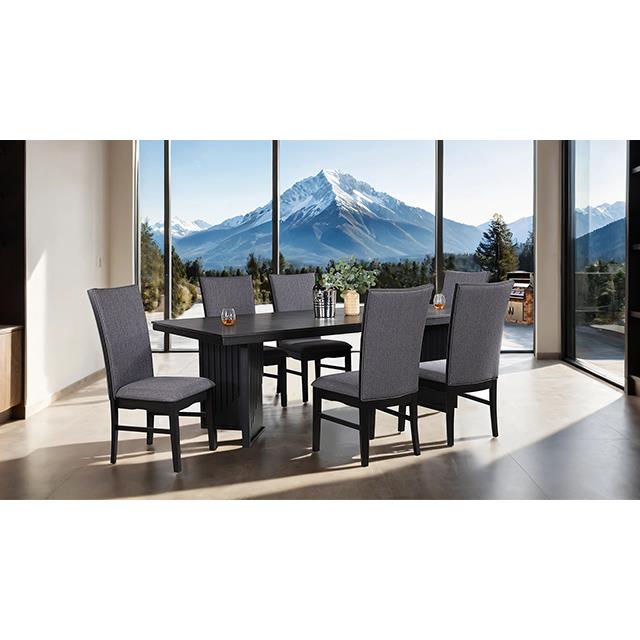 Furniture of America Easingwold FM3231BK-T-7PC 7 Pc Dining Table Set IMAGE 1