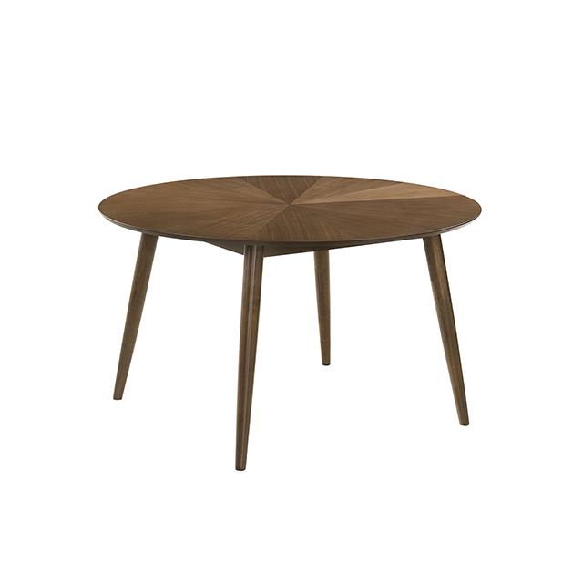 Furniture of America Raissa FM32011WN-RT Dining Round Table IMAGE 1