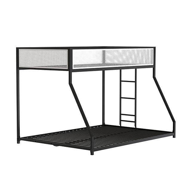Furniture of America Southall FM-BK1201BK-TF Twin/Full Metal Bunk Bed IMAGE 2