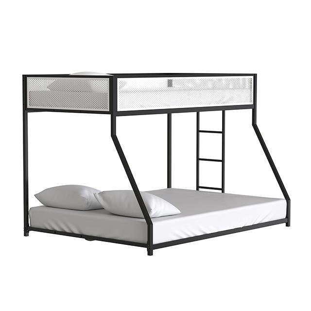 Furniture of America Southall FM-BK1201BK-TF Twin/Full Metal Bunk Bed IMAGE 3
