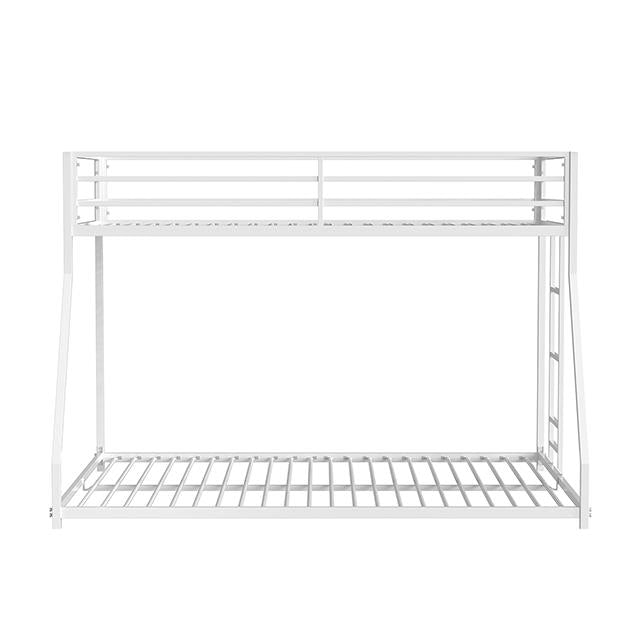 Furniture of America Rothwell FM-BK1200WH-TF Twin/Full Metal Bunk Bed IMAGE 4