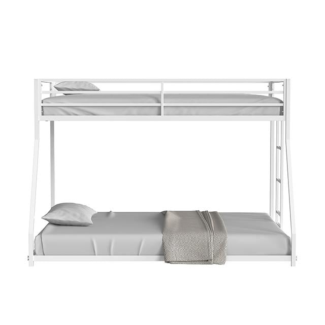 Furniture of America Rothwell FM-BK1200WH-TF Twin/Full Metal Bunk Bed IMAGE 5