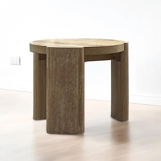 Furniture of America Poltimore FM4220AK-E Round End Table IMAGE 1