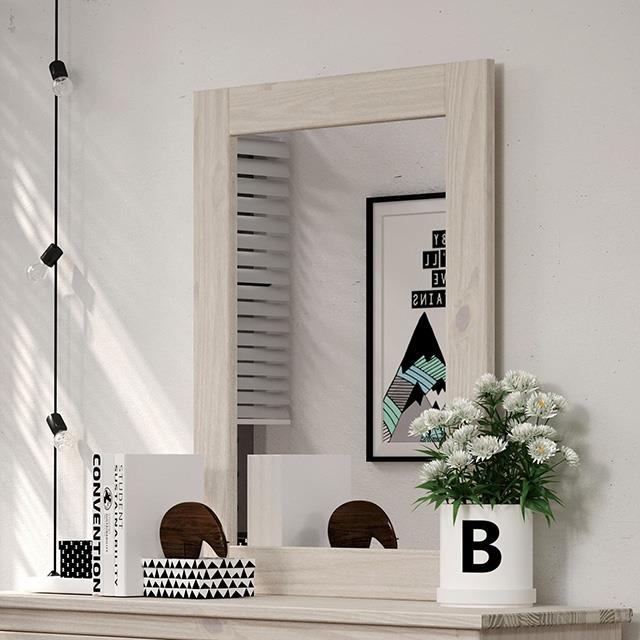Furniture of America Stavros AM7002WH-M Mirror IMAGE 1