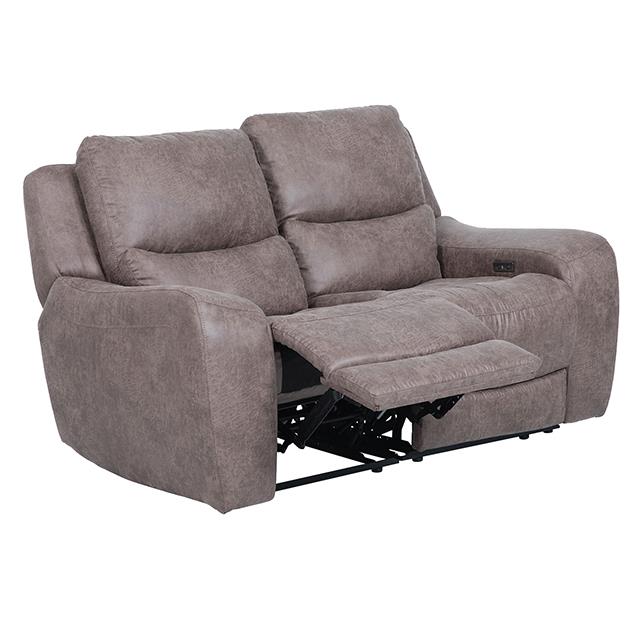 Furniture of America Demetrius CM9931BR-LV-PM-PK Power Loveseat IMAGE 3