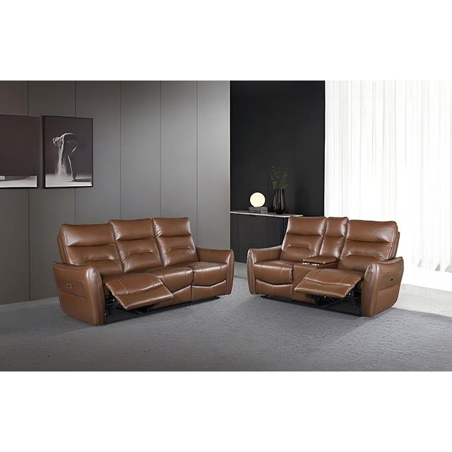 Furniture of America Terentius FM69006BR-LV-PM Power Loveseat IMAGE 2