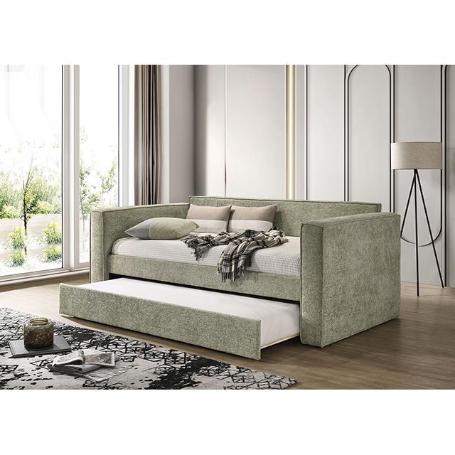 Furniture of America Walsall FM1205GR-BED Twin Daybed with Trundle IMAGE 2