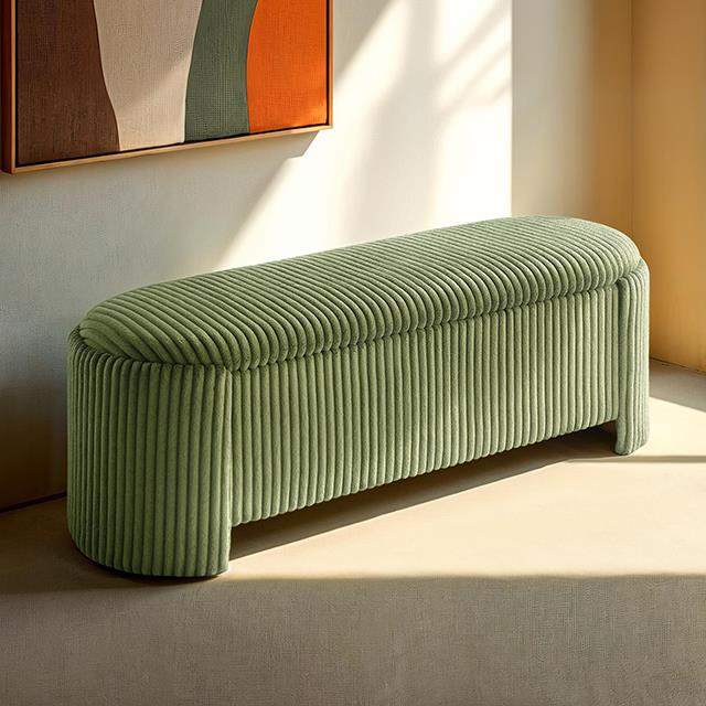 Furniture of America Grainne FM-AC8007GR Storage Bench IMAGE 1