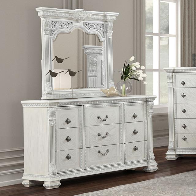 Furniture of America Promenade FM70001WH-D Dresser IMAGE 1