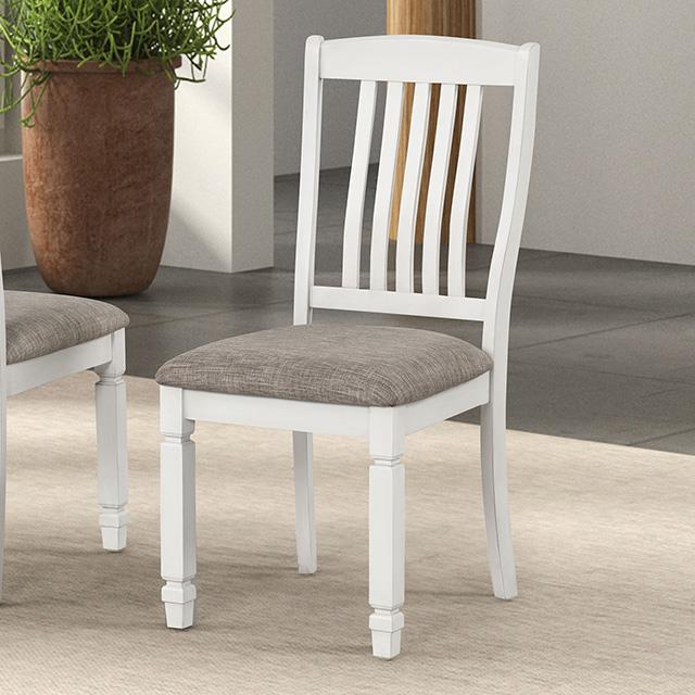 Furniture of America Pendola FM3427WH-SC-2PK Set Of 2 Side Chair IMAGE 1