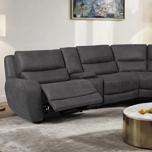 Furniture of America Demetrius CM9930DG-SECT-PM Power Sectional IMAGE 1