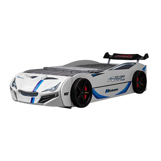 Furniture of America Tracklite FOA7735WH-BED Car Bed IMAGE 7