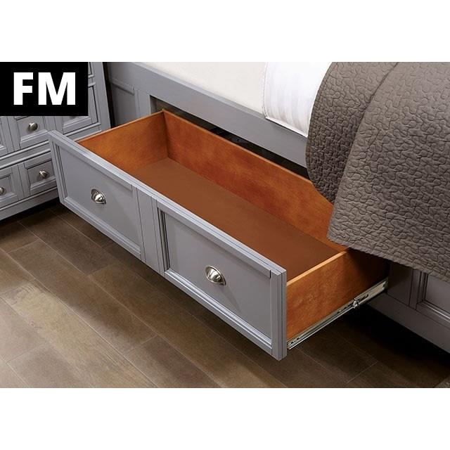 Furniture of America Castlile FM7413GY-T-BED Twin Bed IMAGE 4