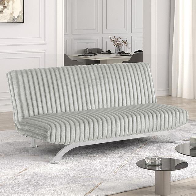 Furniture of America Villeneuve FM2906LG Futon Sofa Bed IMAGE 1