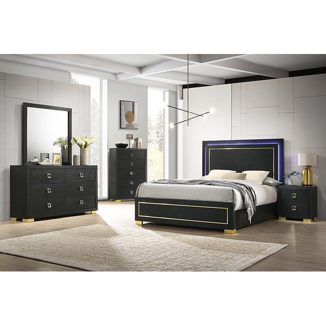 Furniture of America Latimer FM7270BK-T-BED Twin Bed IMAGE 2