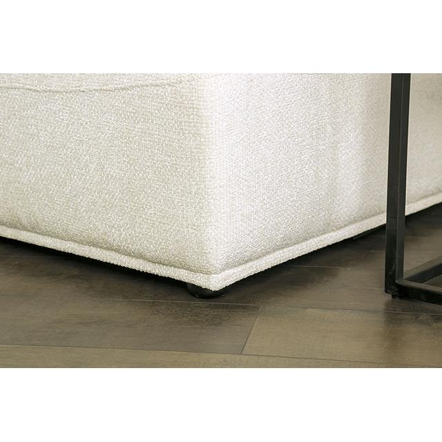 Furniture of America Stavanger FM63001WH-B 2-Seater IMAGE 4