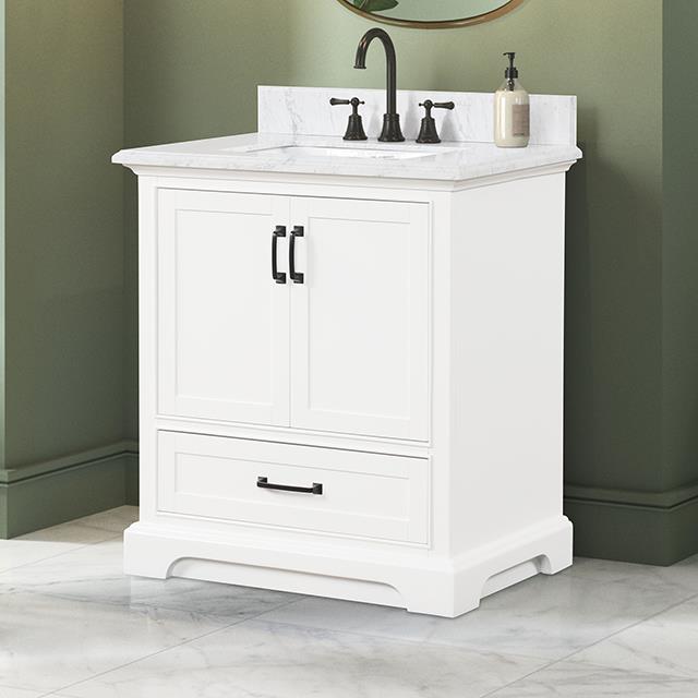 Furniture of America Arthur TM-VS002WH-31 30" Bathroom Vanity IMAGE 1