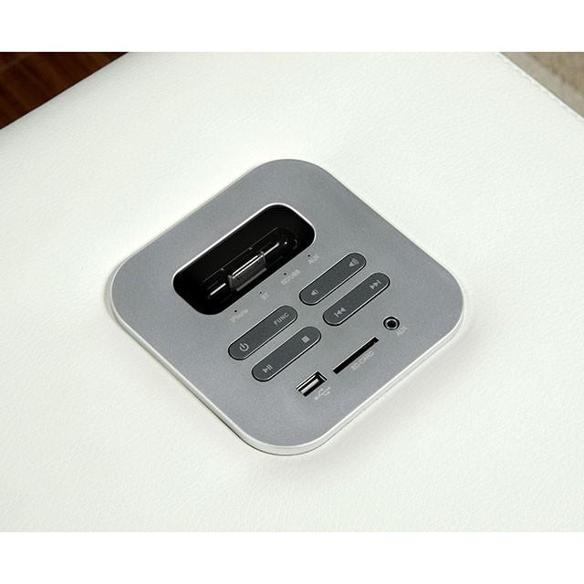 Furniture of America Floria CM6122WH-CS Speaker Console IMAGE 3