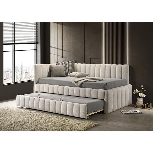 Furniture of America Nardi FM1206WH-BED Twin Daybed with Trundle IMAGE 2