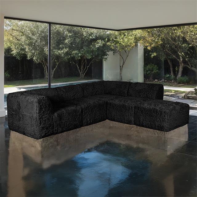 Furniture of America Nappi FM62102BK-SECT-B L-Sectional IMAGE 1