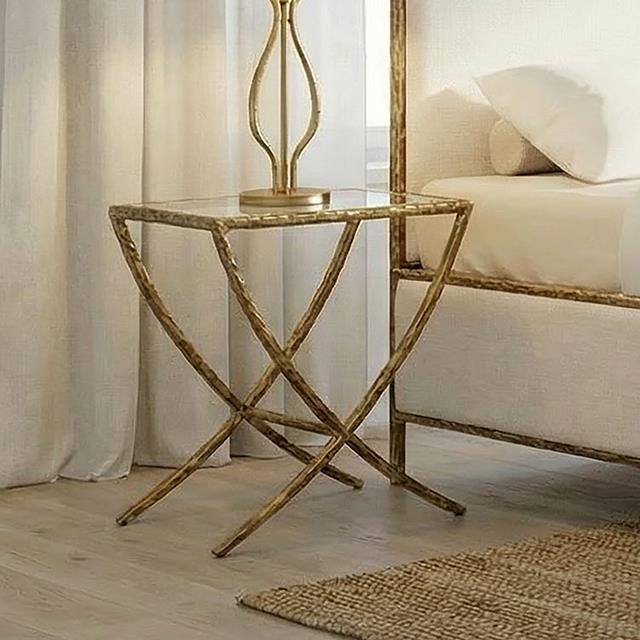 Furniture of America Vilna FM-AC8032GD-ST-3A Side Table IMAGE 1