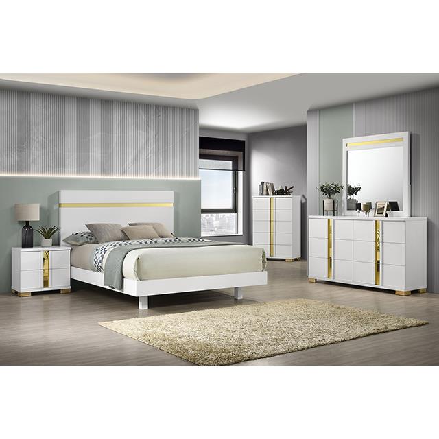Furniture of America Lillestrom FM7217WH-F-BED Full Bed IMAGE 3