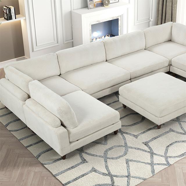 Furniture of America Dagenham FM6800BG-A Sectional IMAGE 1