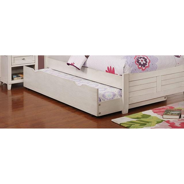 Furniture of America Brogan CM7517WH-TR Trundle IMAGE 1