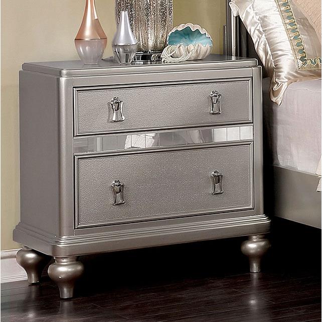 Furniture of America Avior CM7170SV-N Night Stand IMAGE 1