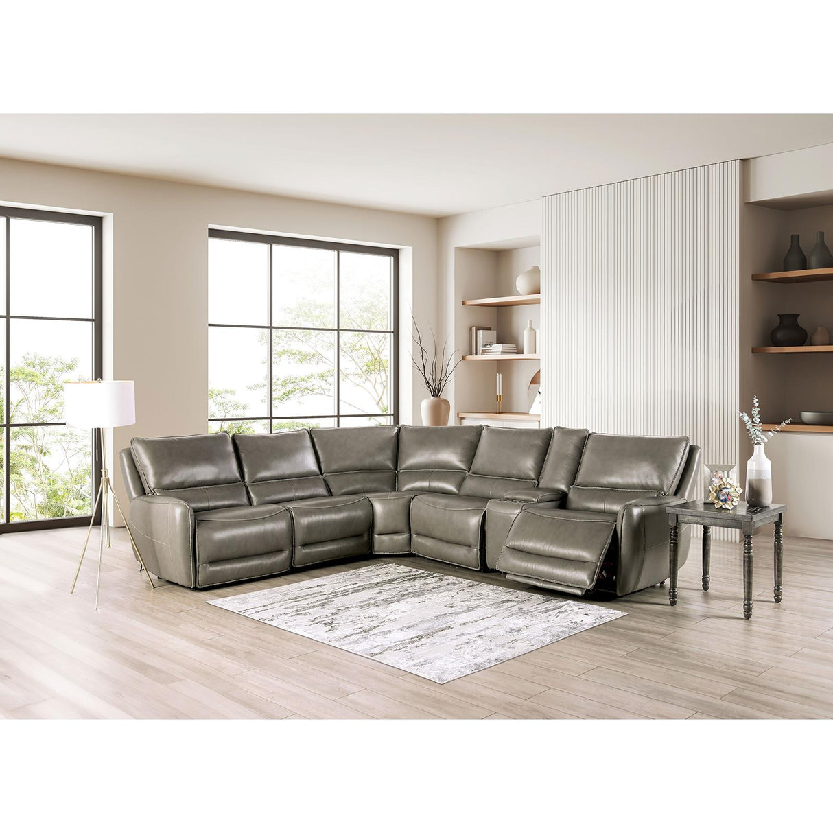 Furniture of America Hestia CM9920GY-SECT-PM Power Sectional IMAGE 2