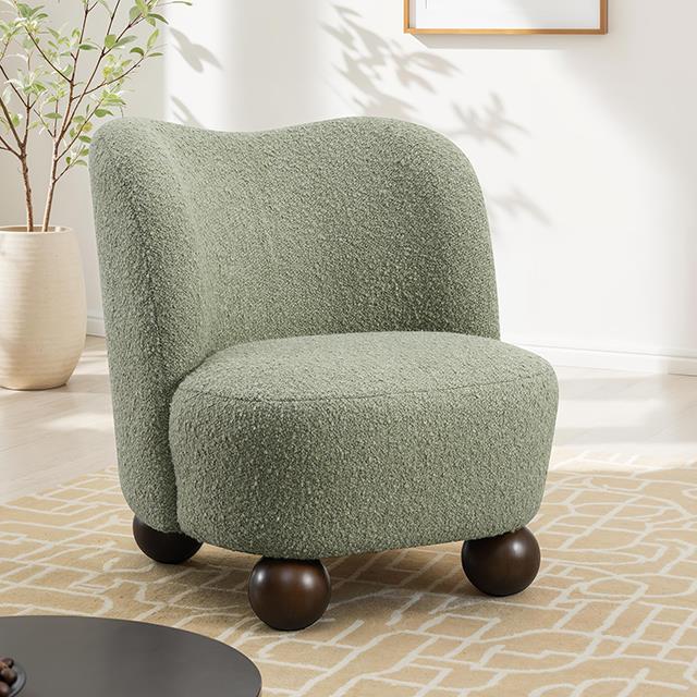 Furniture of America Karey FM-AC6010GR Accent Chair IMAGE 1