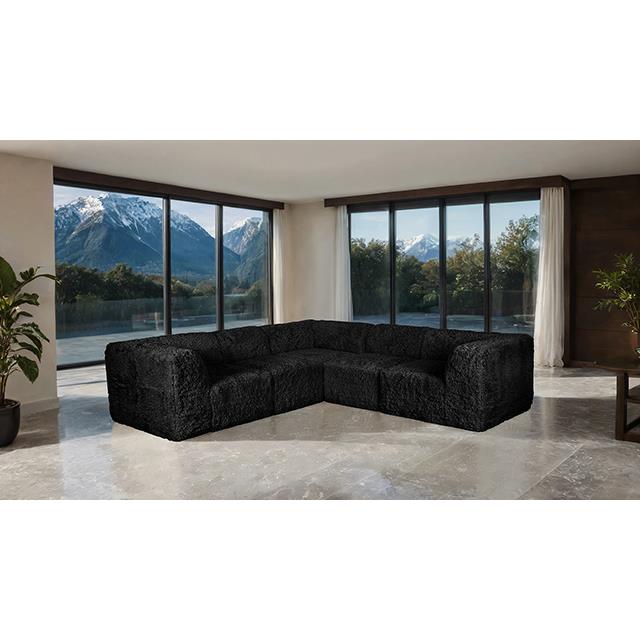 Furniture of America Nappi FM62102BK-SECT-C L-Sectional IMAGE 2