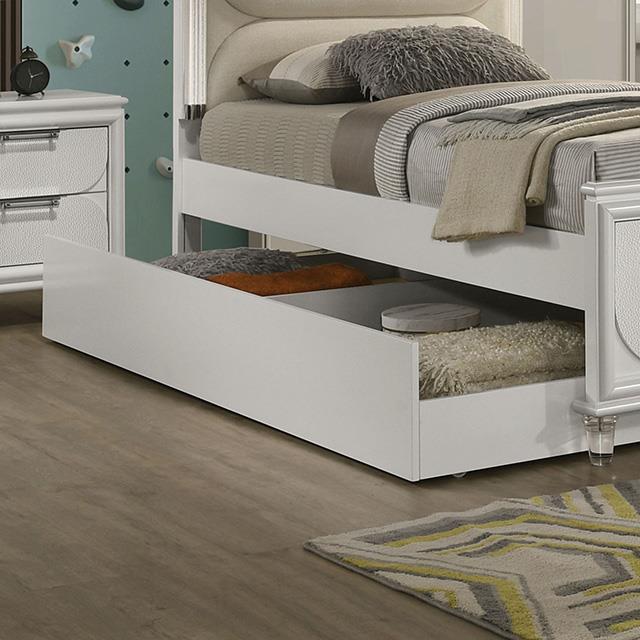 Furniture of America Lareina FM72081WH-TR Trundle IMAGE 1