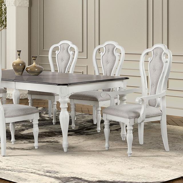 Furniture of America Orford TM3050WH-T-7PC 7 Pc Dining Set IMAGE 1