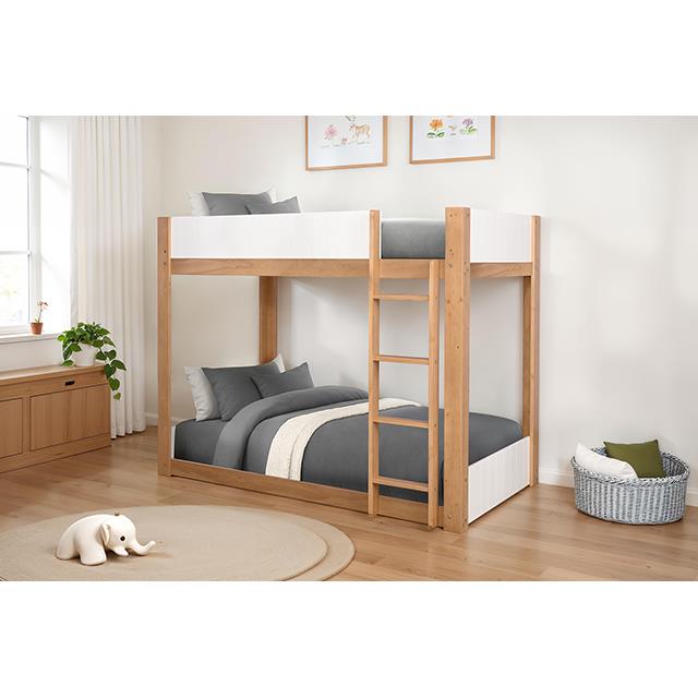 Furniture of America Terri FM-BK204A-T-BED Twin/Twin Bunk Bed IMAGE 2