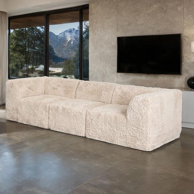 Furniture of America Nappi FM62102BG-SF-PK Sofa IMAGE 1