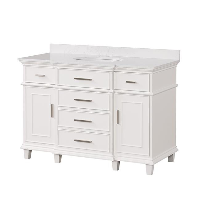 Furniture of America Zadar TM-CT009WH-48+09WH Vanity Set IMAGE 2