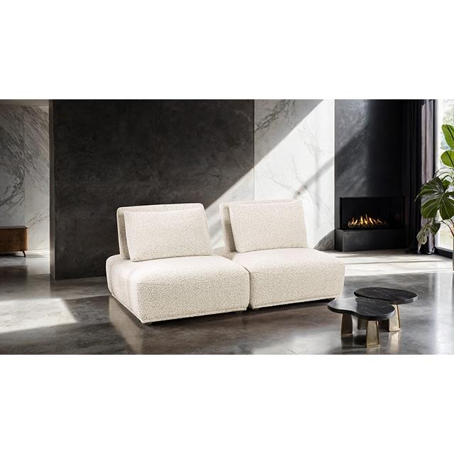 Furniture of America Stavanger FM63001BG-B 2-Seater IMAGE 2