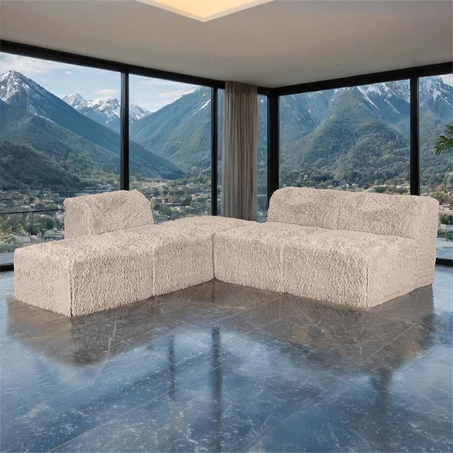 Furniture of America Nappi FM62102TP-SECT-A L-Sectional IMAGE 1