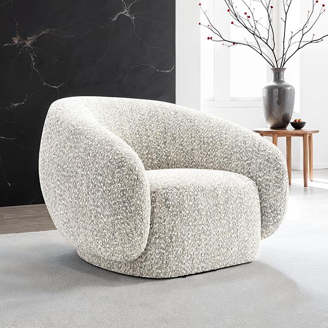 Furniture of America Savino FM-AC6004BR-SW Swivel Chair IMAGE 1