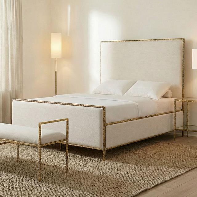 Furniture of America Valda FM77000GD-Q-3A Queen Bed IMAGE 1