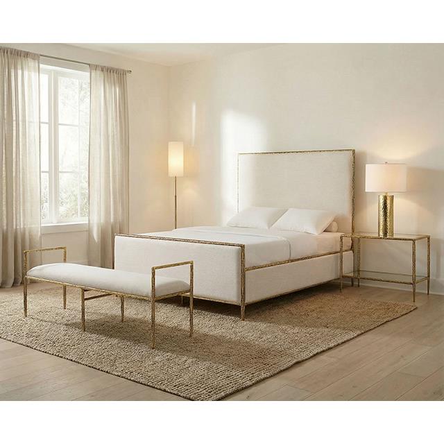 Furniture of America Valda FM77000GD-Q-3A Queen Bed IMAGE 2
