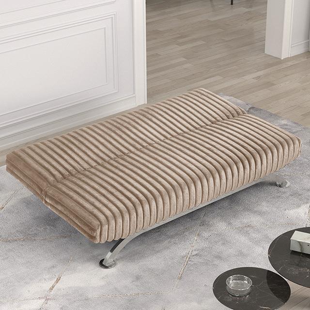 Furniture of America Villeneuve FM2906TP Futon Sofa Bed IMAGE 2