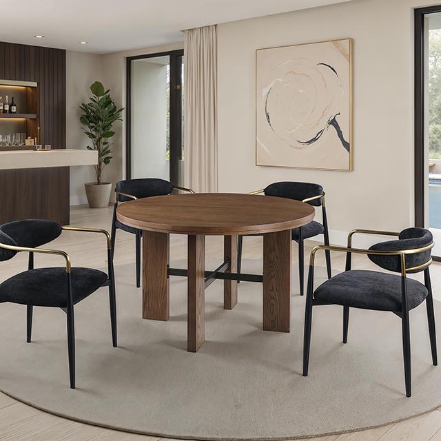 Furniture of America Gaetani FM-GM701BK-T-5PC03BK 5 Pc Dining Table Set IMAGE 1