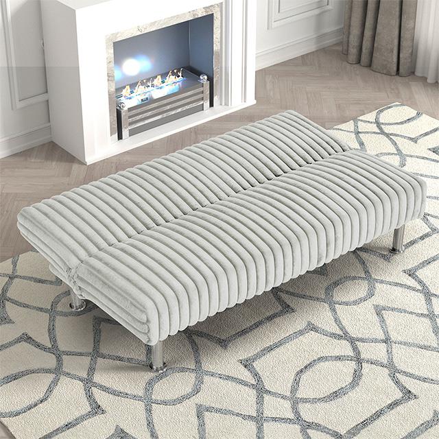 Furniture of America Hinwil FM2903LG Futon Sofa Bed IMAGE 2